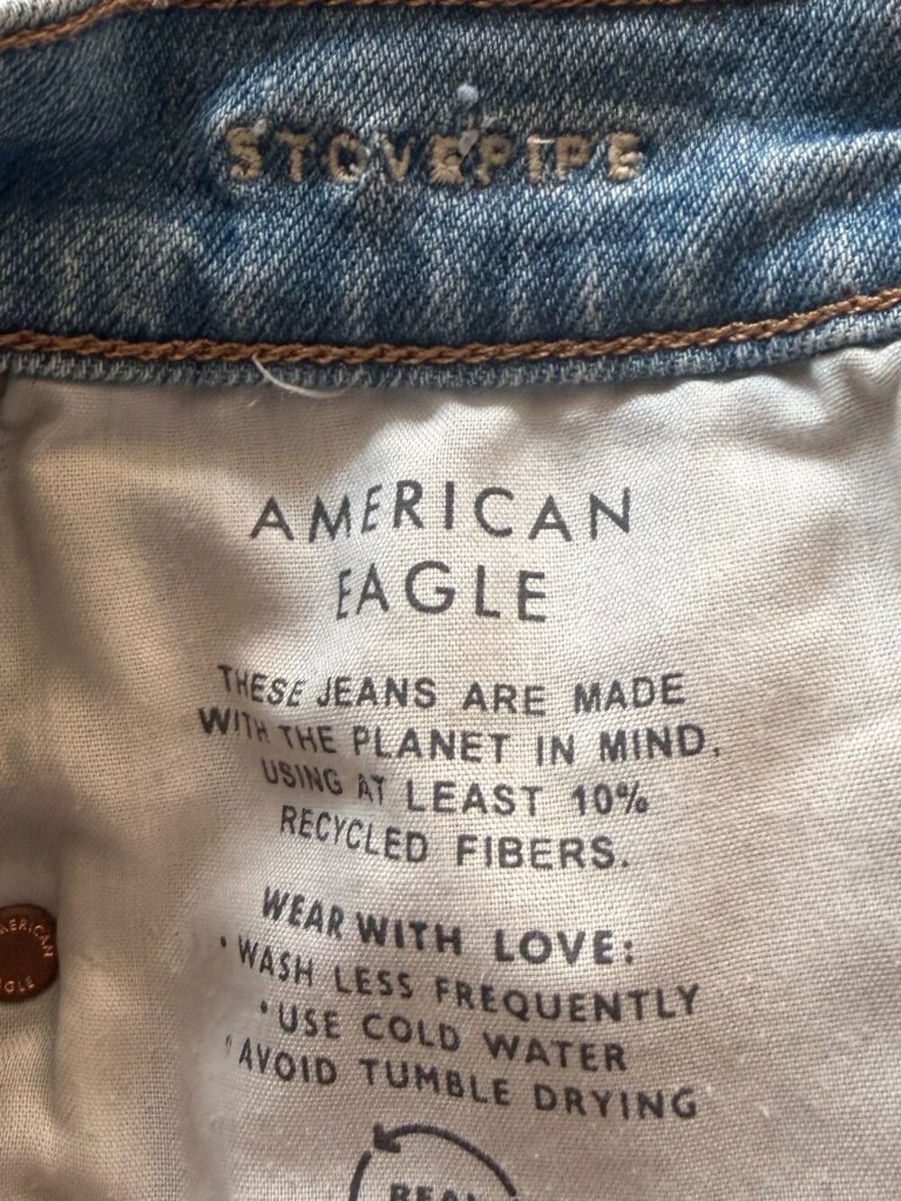 American Eagle Jeans Stovepipe Size 0 - Picture 10 of 11